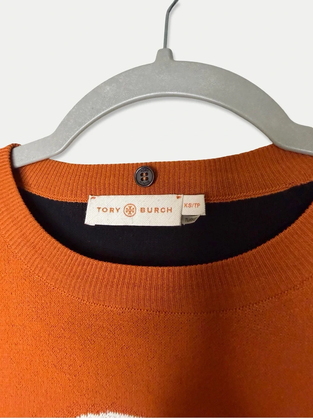 !RARE! RUNWAY Tory Burch Sweater Size XS Equestrian Multicolor GUC